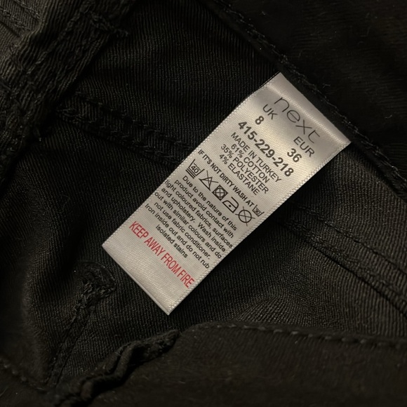 next sequin pants- very Taylor Swift- size 4 (USA)- never worn- black & silver - Picture 12 of 13